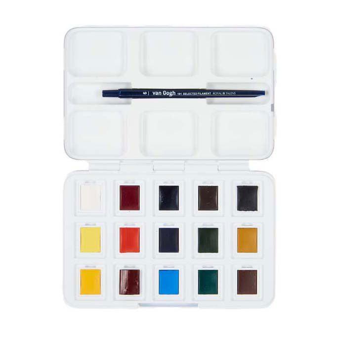 Bruynzeel van Gogh aquarelverf zakdoos basiskleuren