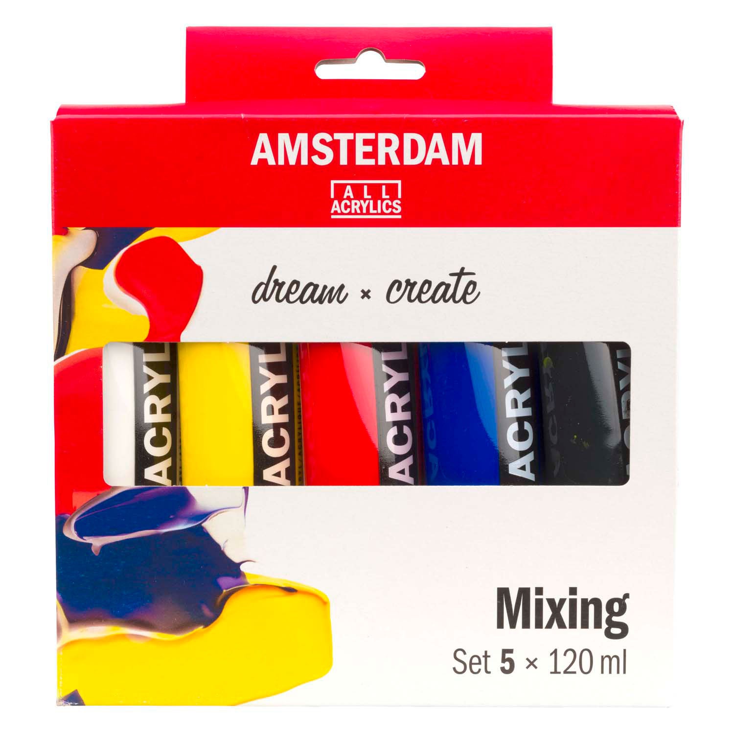 Bruynzeel amsterdam standard series acrylverf mengset 120ml, 5dlg.
