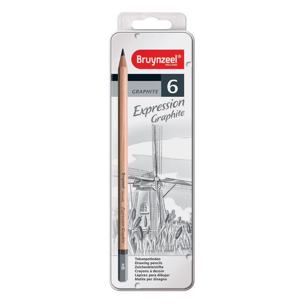 Bruynzeel expression grafietpotloden, 6st.