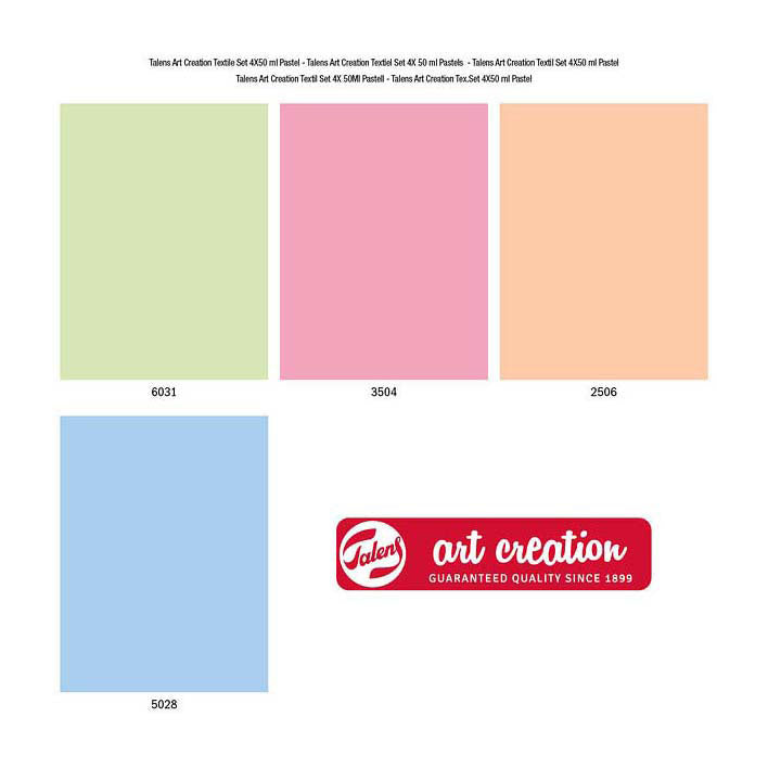 Talens art creation textielverf pastel 4x50ml