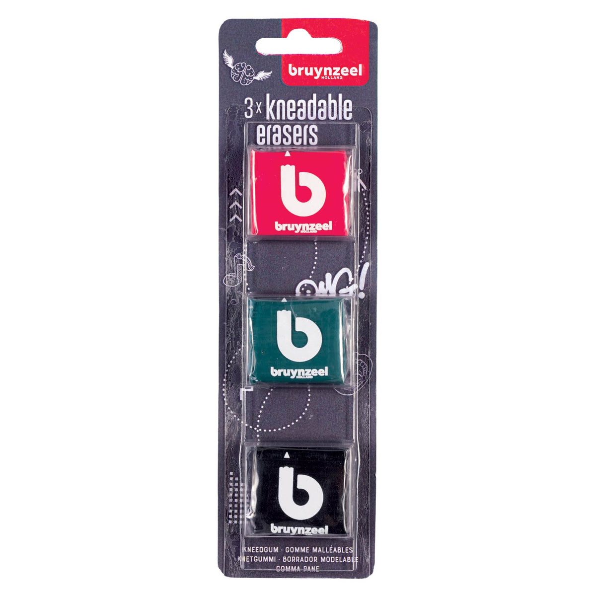 Bruynzeel kneedgum 3 stuks | 3 stuks