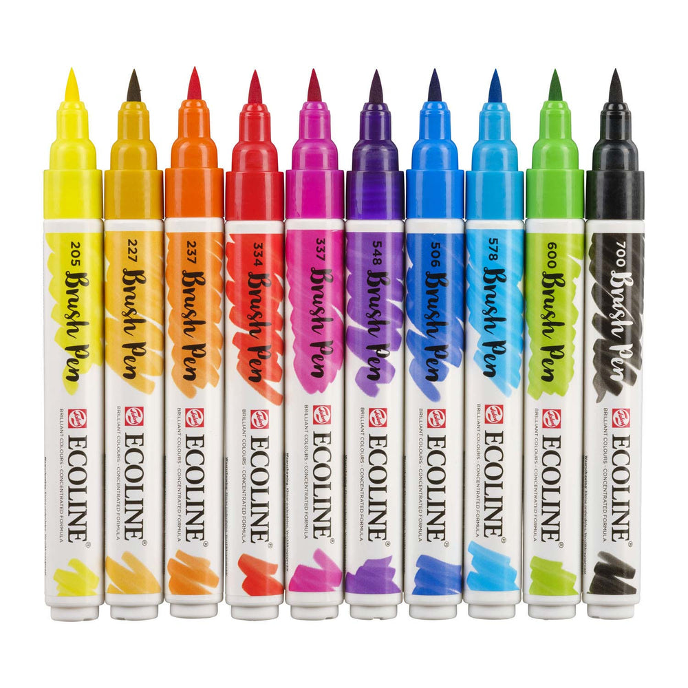 Talens ecoline penseelpen, 10st.