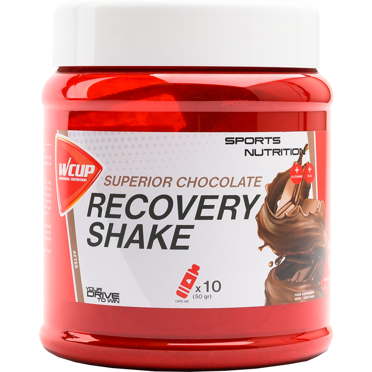 Wcup - herstelshake superieure chocolade 500 gram