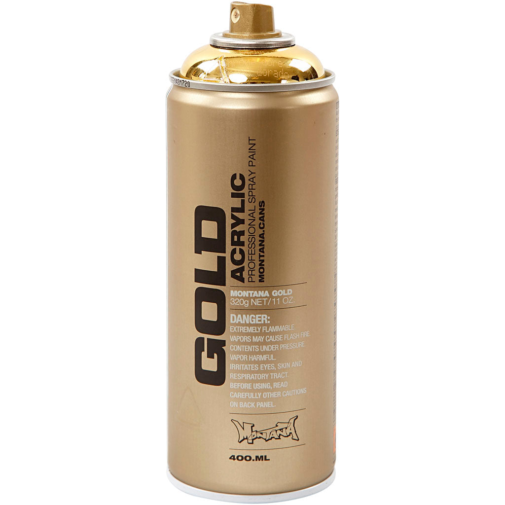 Montana spray verf, goud, 400 ml 1 doosje
