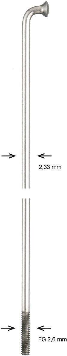 Alpina spaak spoke zinc 2,34x274 mm