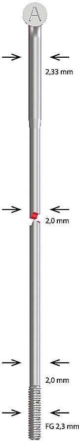 Alpina spaak spoke sst butted 2,34x282 mm