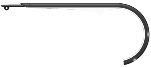 Herrmans kettingscherm slim 38t - zwart transparant