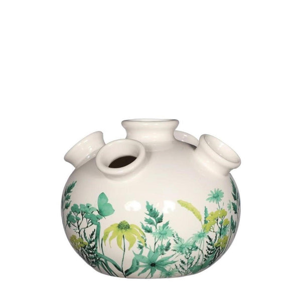 Ideas 4 seasons tulpen vaas met print klein ø13cm groen