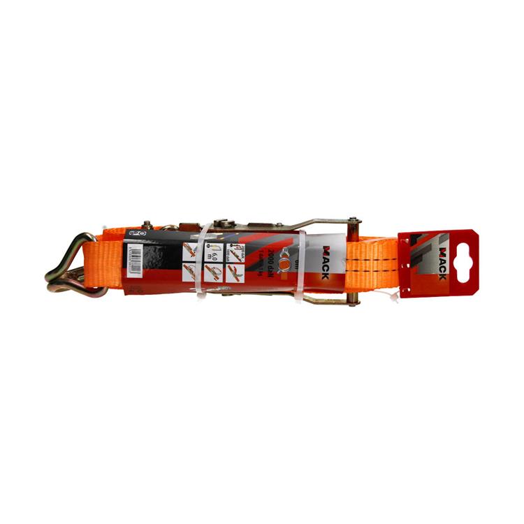 Mack 1023392 - spangordel pe, ratelspanner 2d35mm-6m max2000kg 2 klauwhaken | 5 stuks