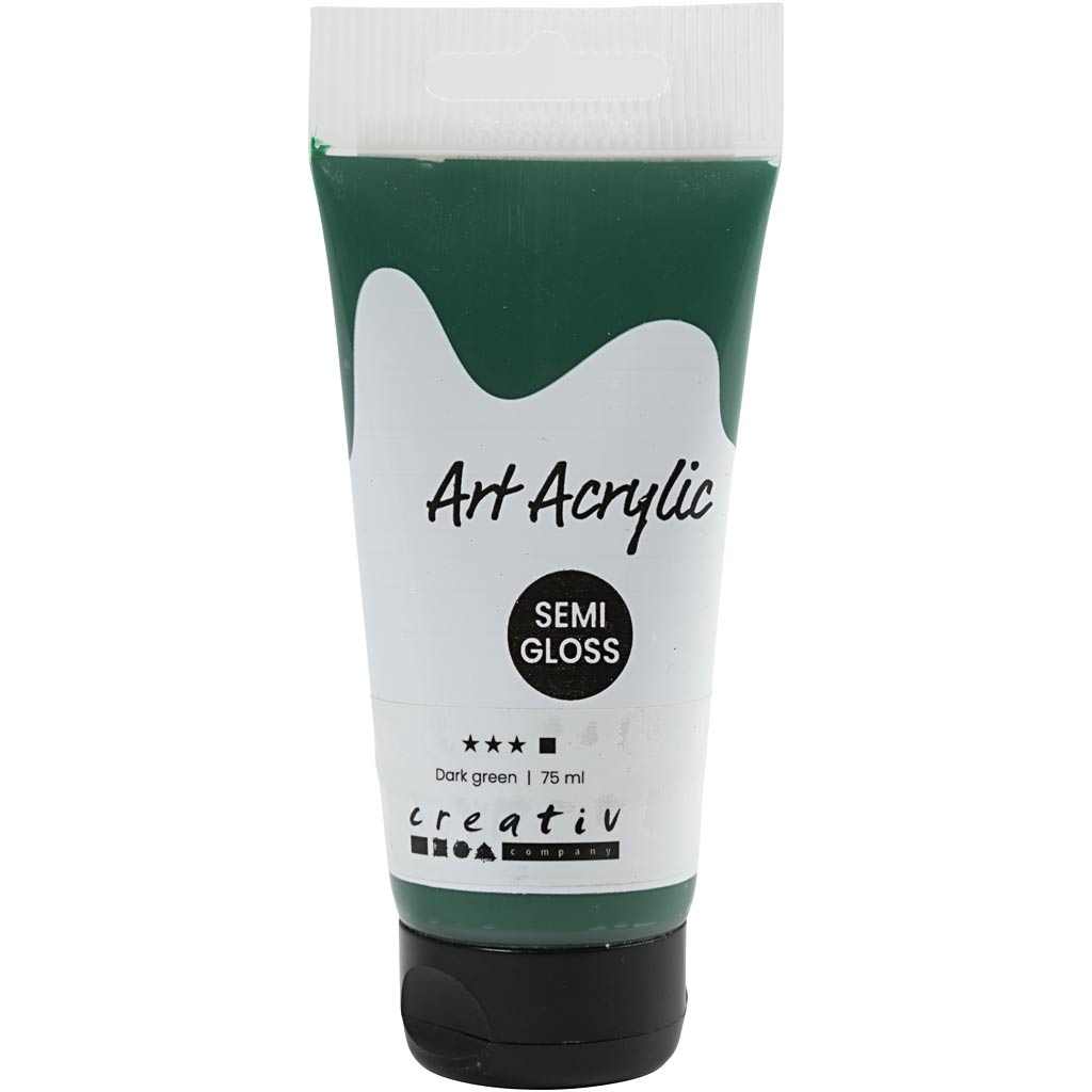 Creativ company pigment art acrylverf bosgroen, 75ml