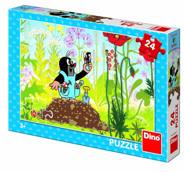 Dinotoys dino puzzel - molletje in de tuin - 24 stukjes
