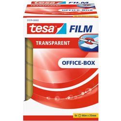 Tape tesafilm 25 mm x 66 m 6 rollen