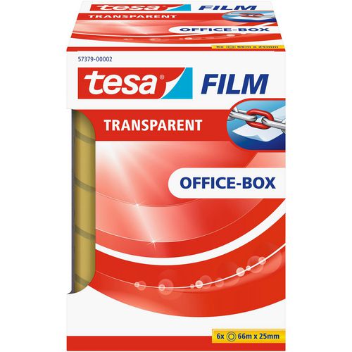 Tesa tape film 25 mm x 66 m 6 rollen