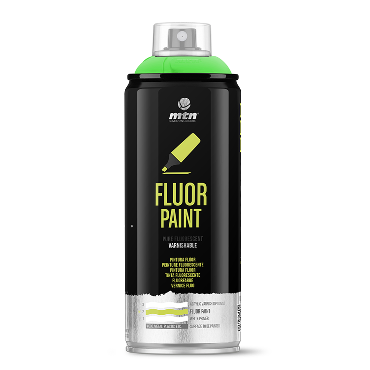 Mtn 1070472 - pro fluor paint: green | 3 stuks