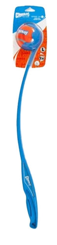 Chuckit! sport ball launcher - 66 cm - werpstok - ballenwerper - hondenspeelgoed - incl. tennisbal large - ø 7 cm - kunststof - assorti