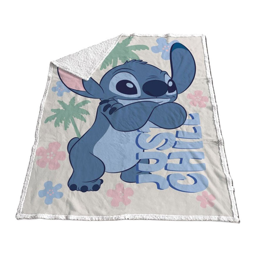 Stitch sherpa deken 130x170 cm