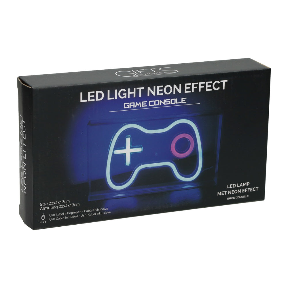 Led neon lamp box gameconsole 23x4x13 cm
