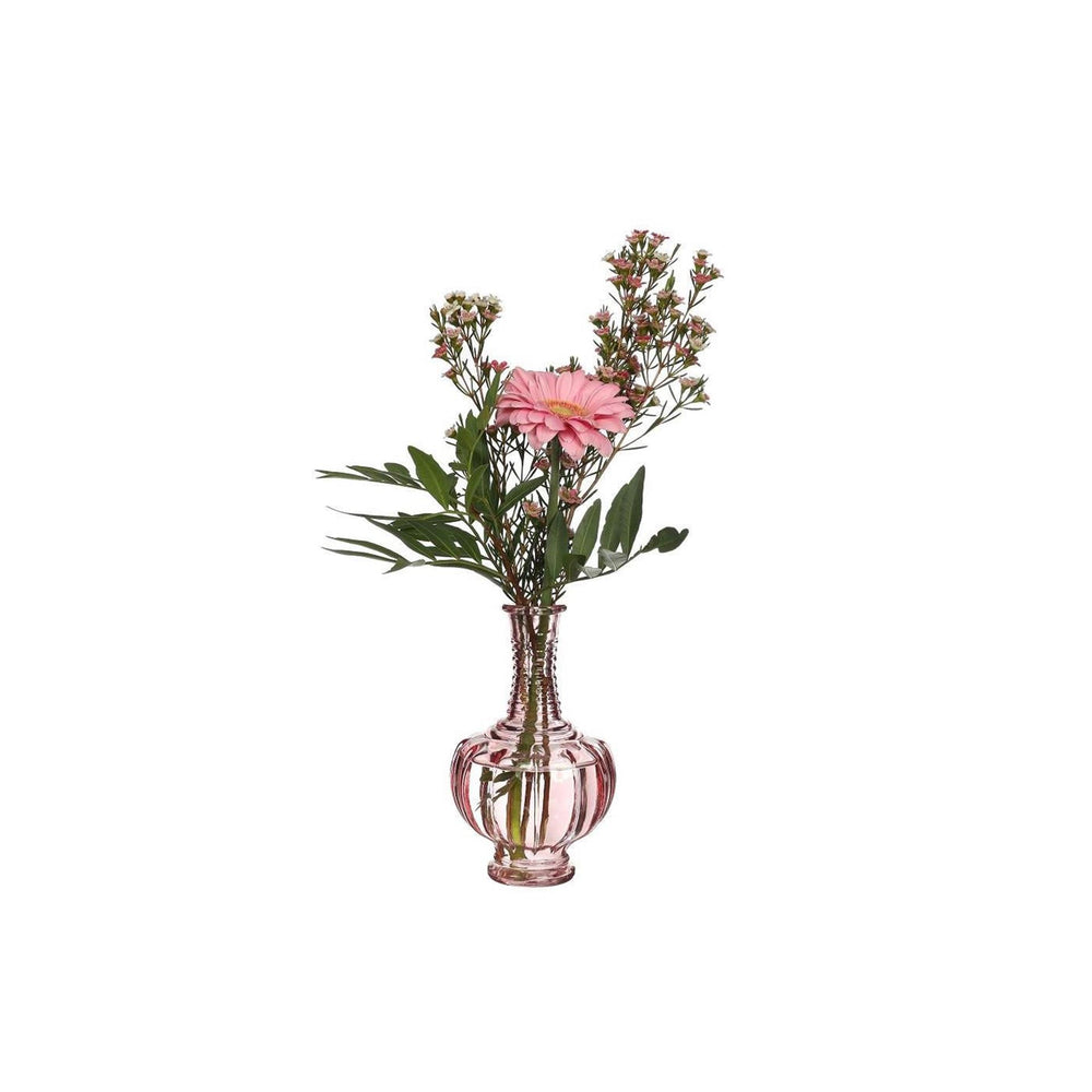 Ideas 4 seasons trevi vaas glas ø9xh15cm licht roze