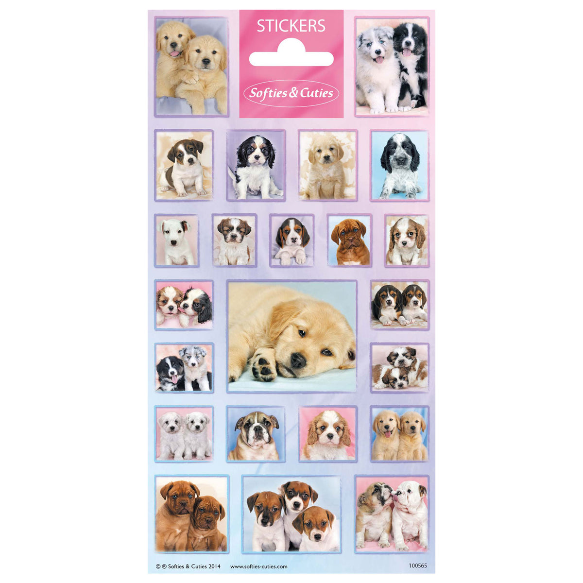 Creative craft group stickervel cutie puppies