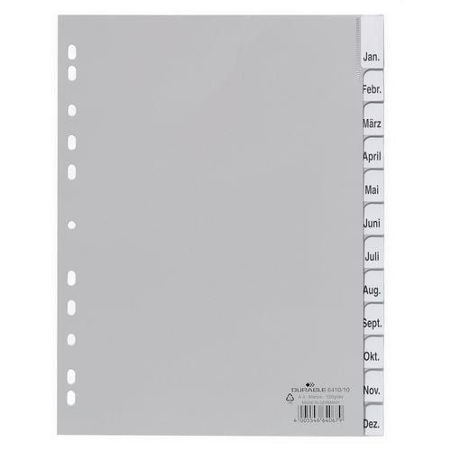 Tabbladen durable a4 grijs