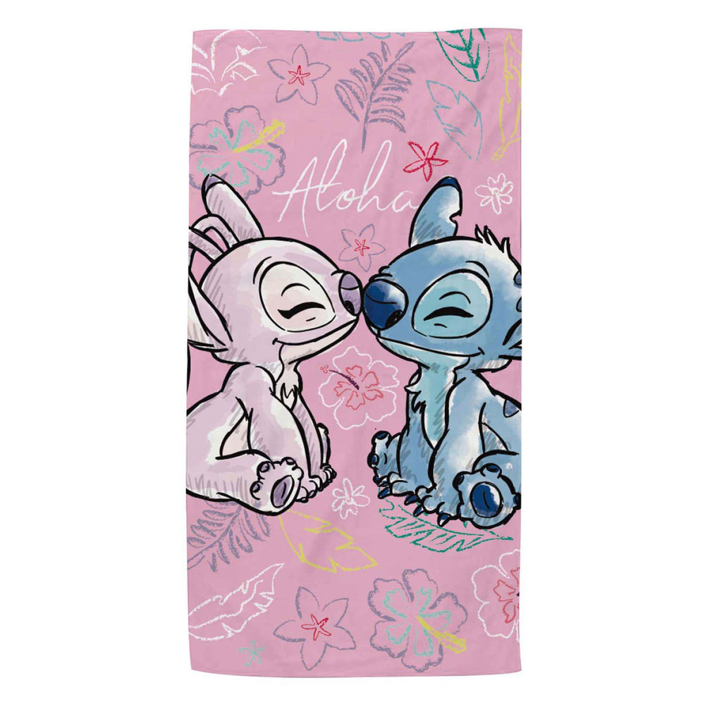 Handdoek stitch en angel, 140x70cm
