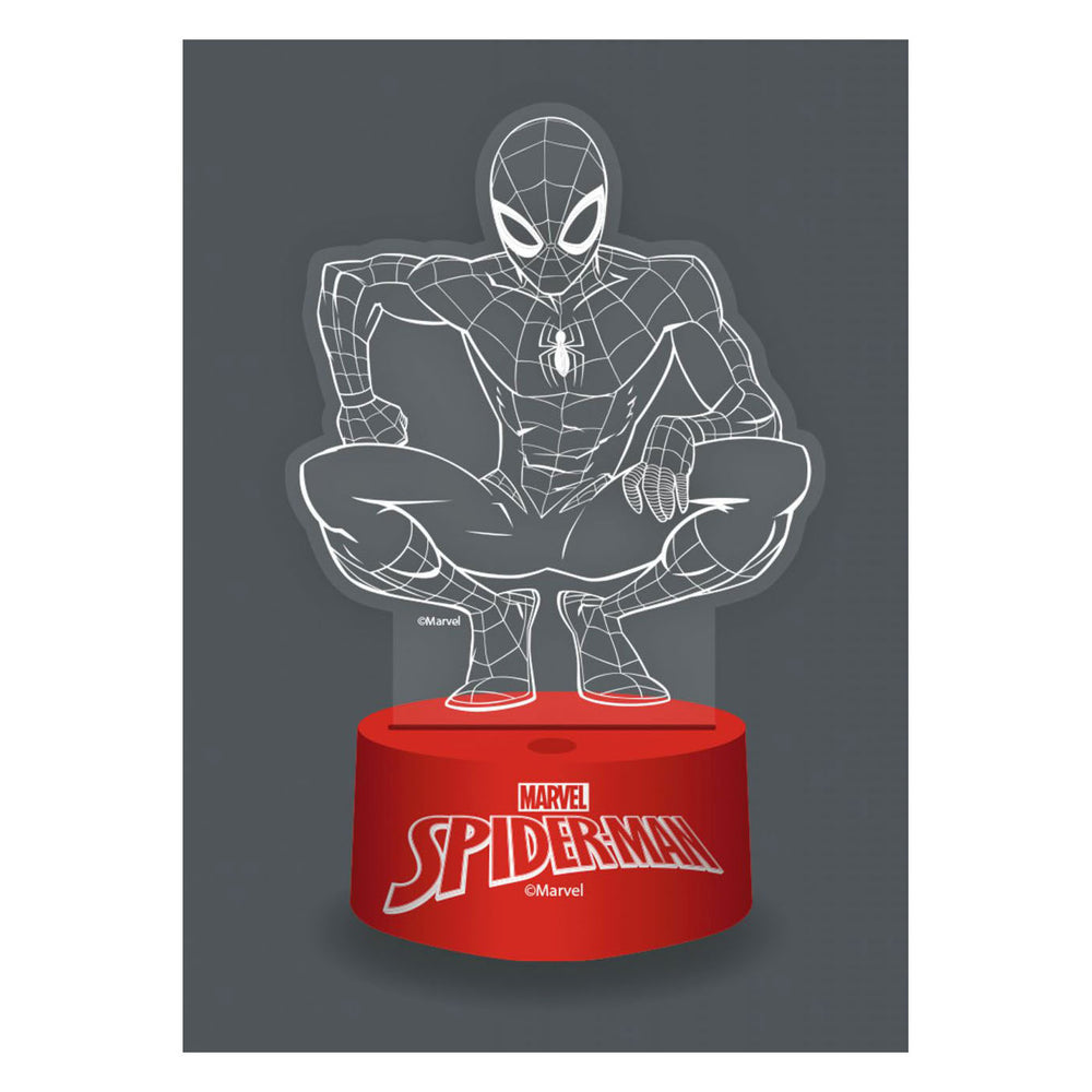 3d lamp met afstandbediening spiderman