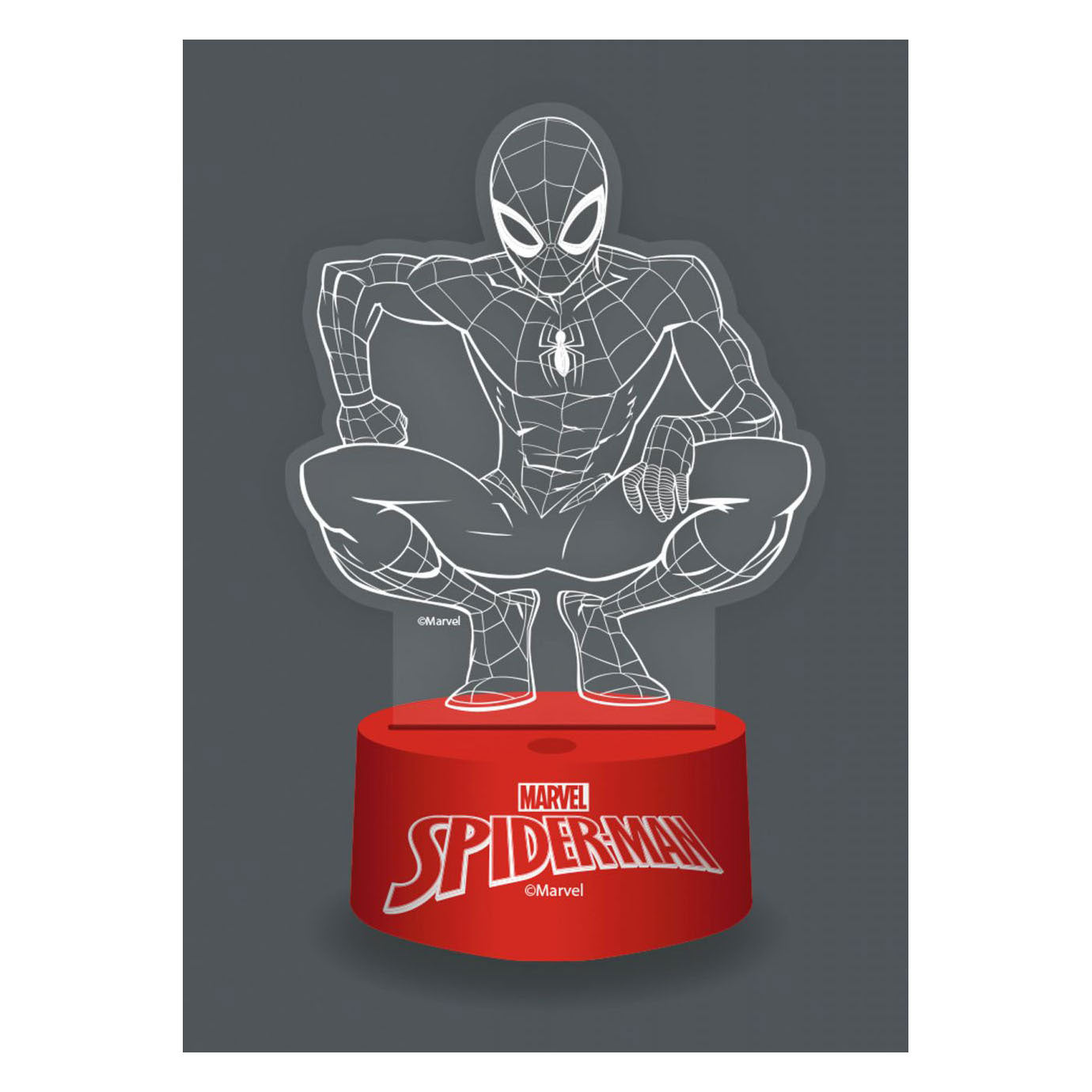 3d lamp met afstandbediening spiderman