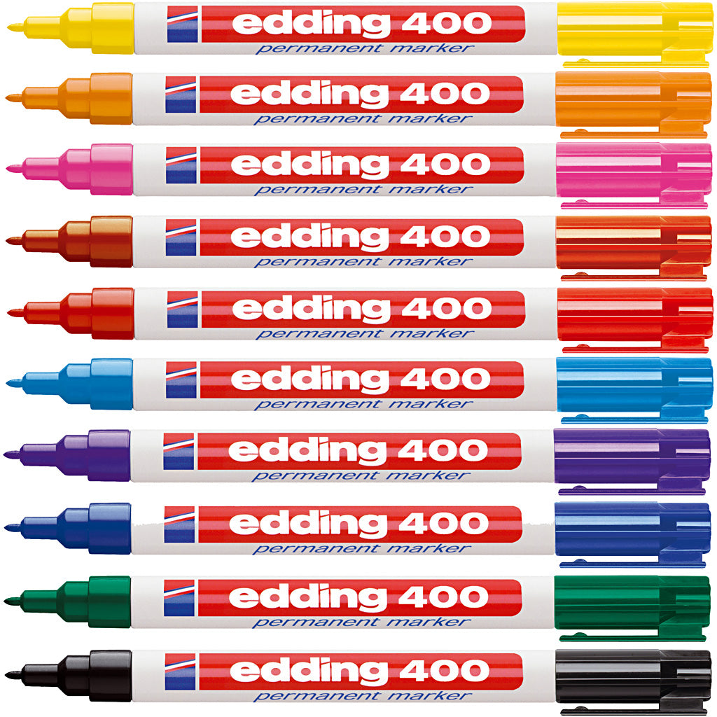 Edding https: www.cchobby.nl -markers-400-lijndikte-1-mm-diverse-kleuren-10-stuk-1-doos