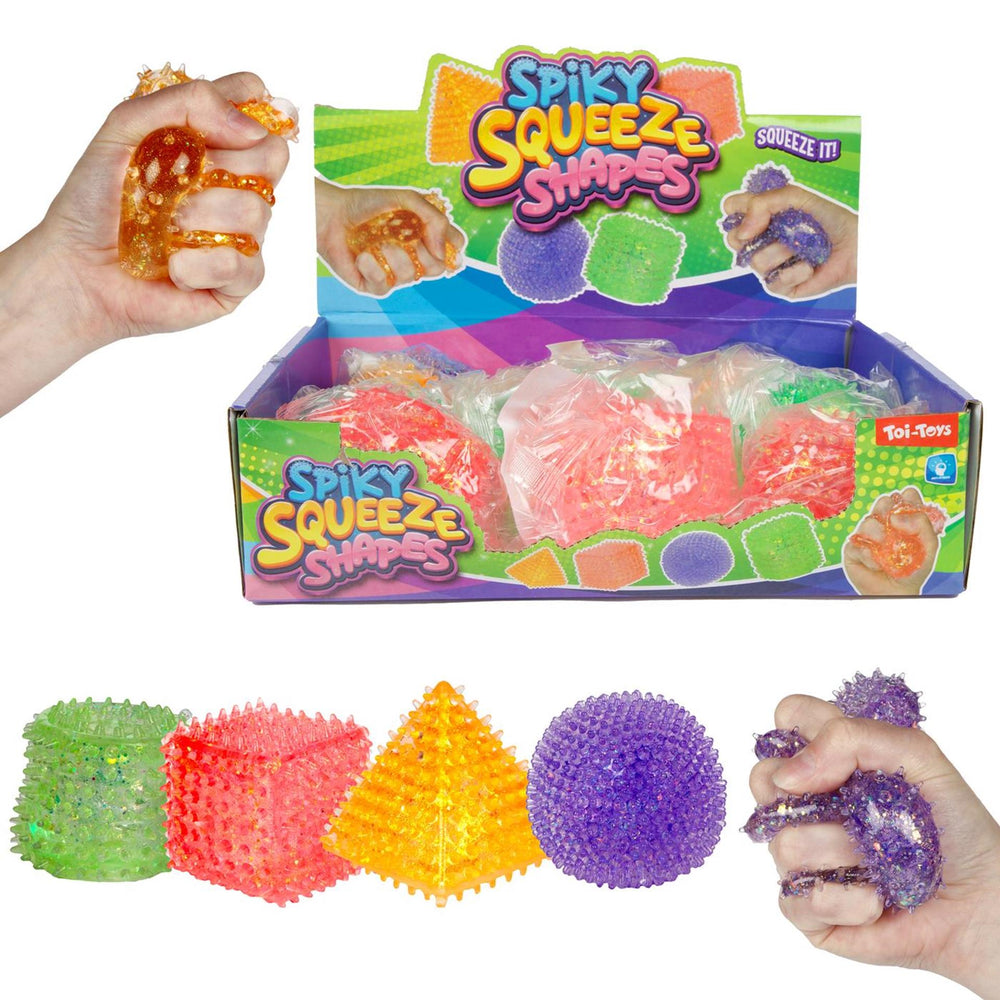 Toi-toys fun textuurknijpbal geometric 5cm