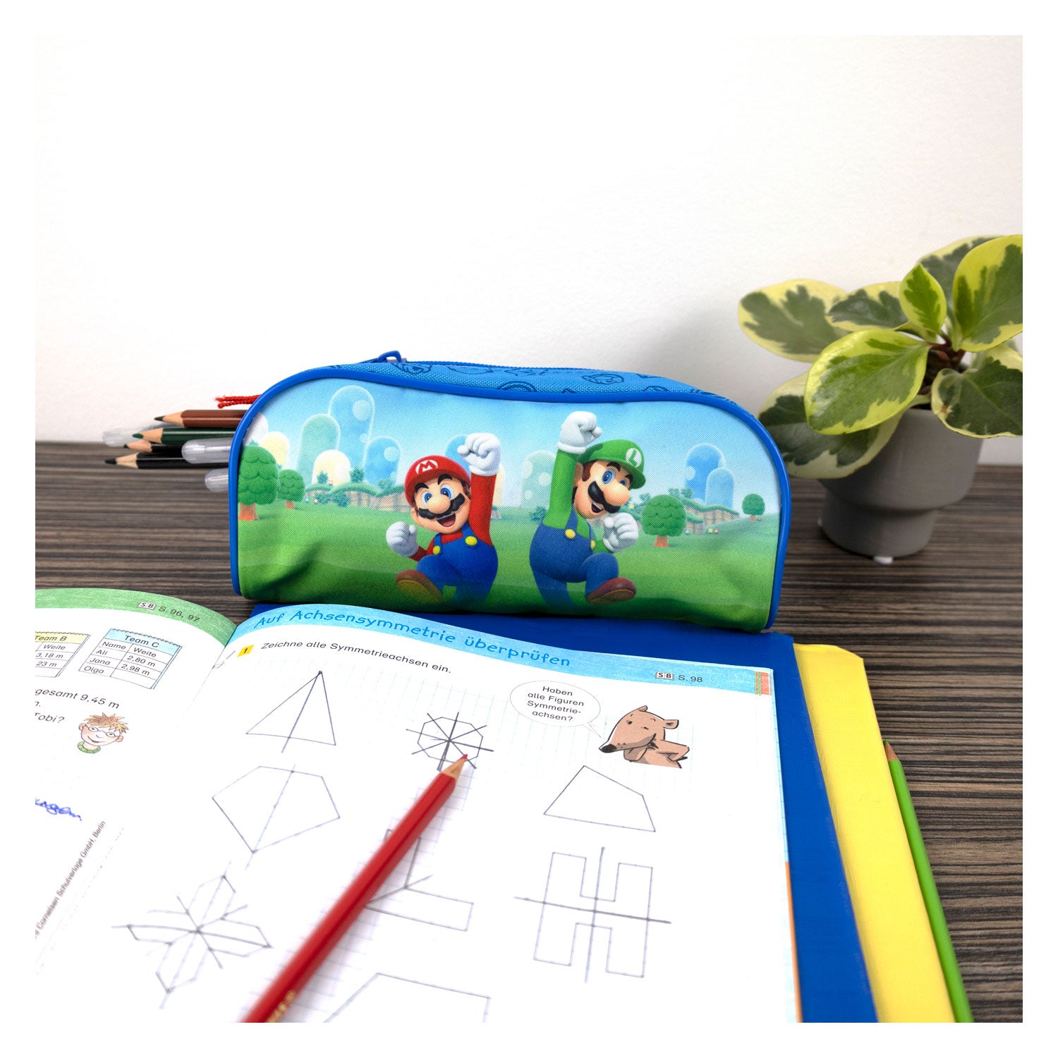 Kids licensing super mario etui voor kinderen - super mario schoolspullen