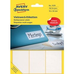 Etiketten avery 3324 wit 192 stuks