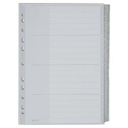 Blanco tabbladen leitz 1278 grijs pp (polypropeen)