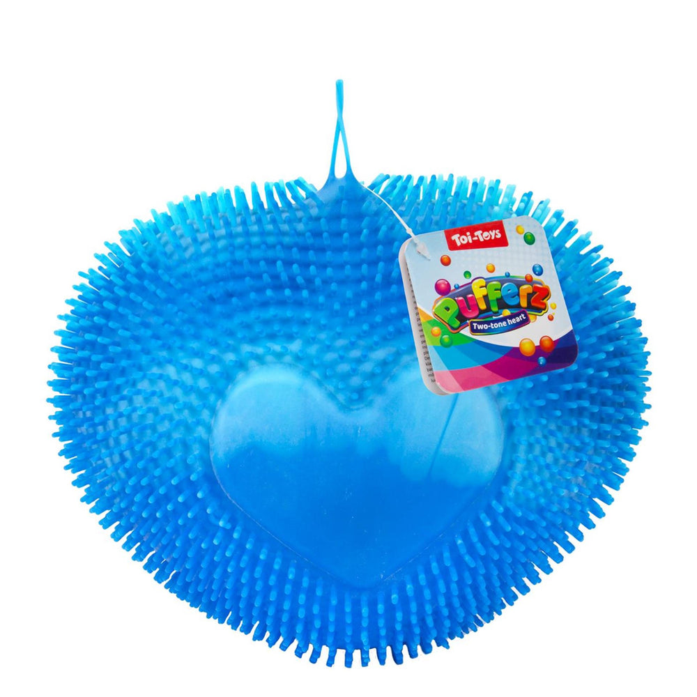 Toi-toys pufferz pufferbal twotone hart 19cm 200gr 3 assorti