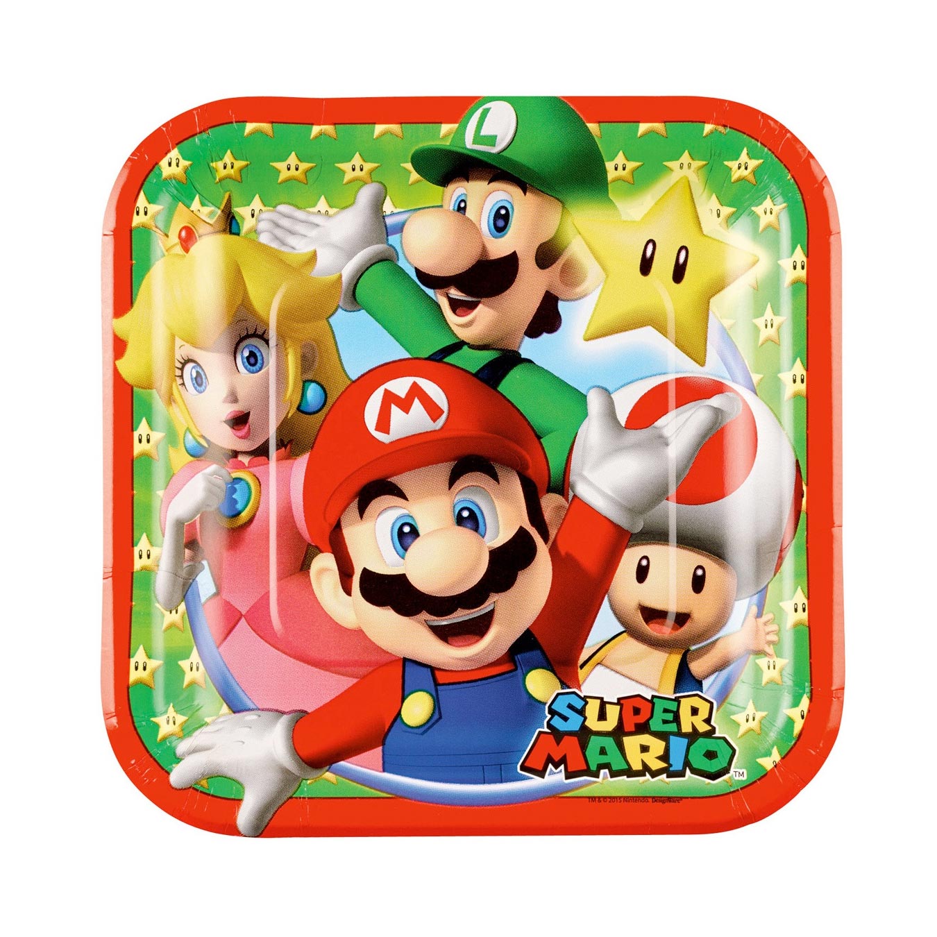 Super Mario Super Mario Bordjes Taart, 8st.