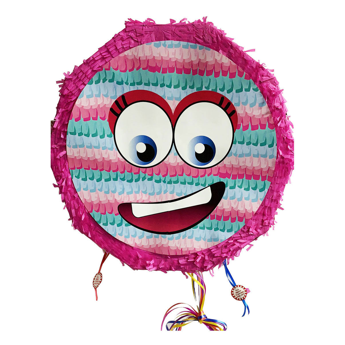 Piñata lachgezicht roze