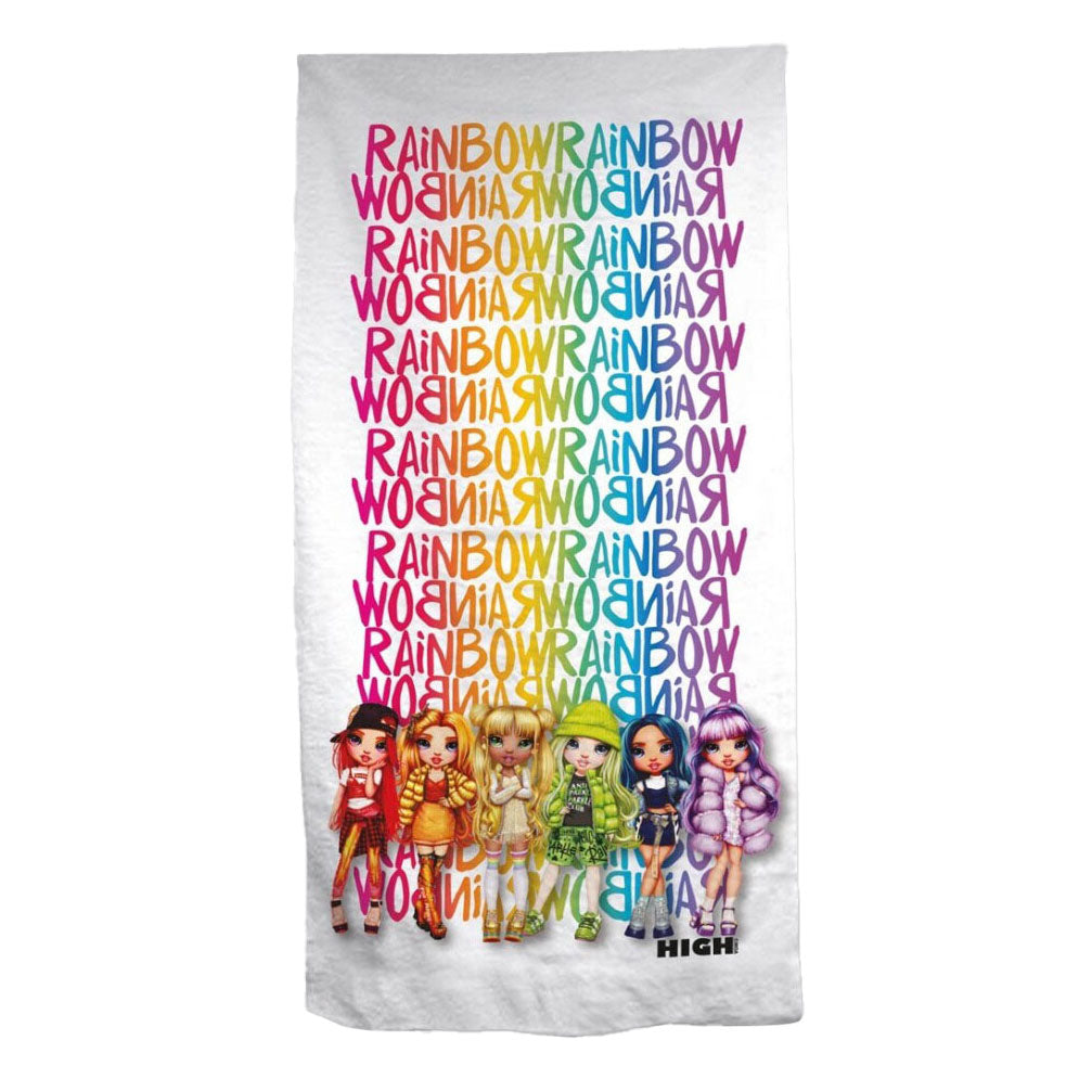 Regenboog hoog strandlaken, 70x140cm