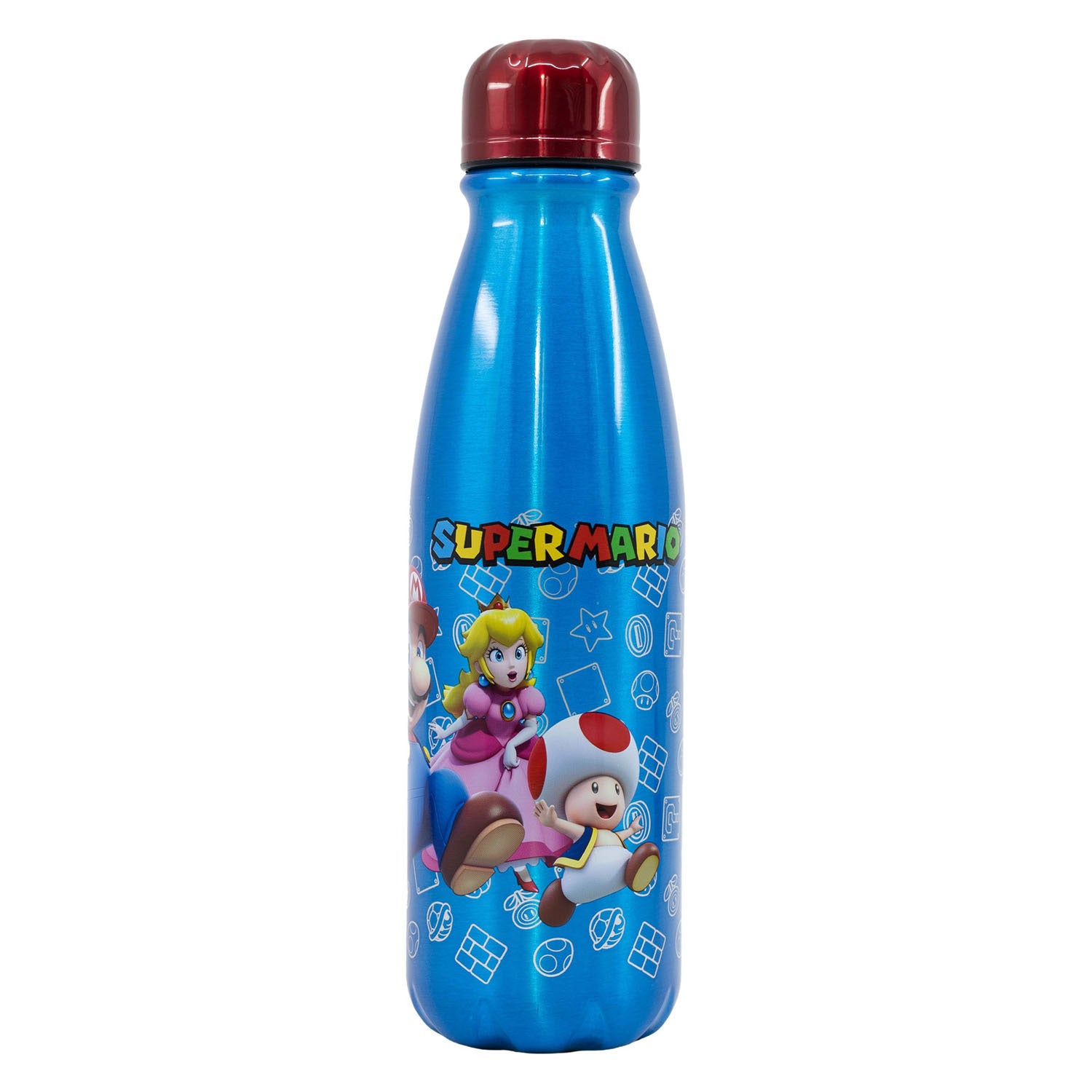 Super Mario drinkfles aluminium, 600ml
