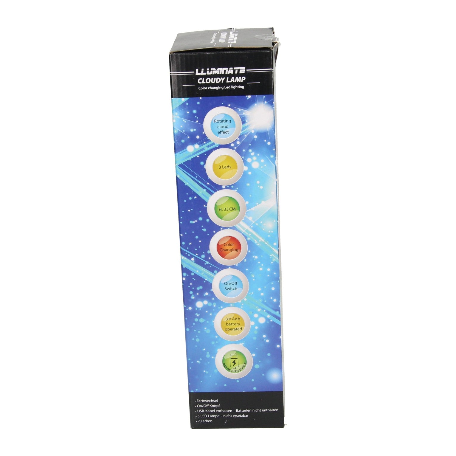 Ledlamp troebel, 33cm