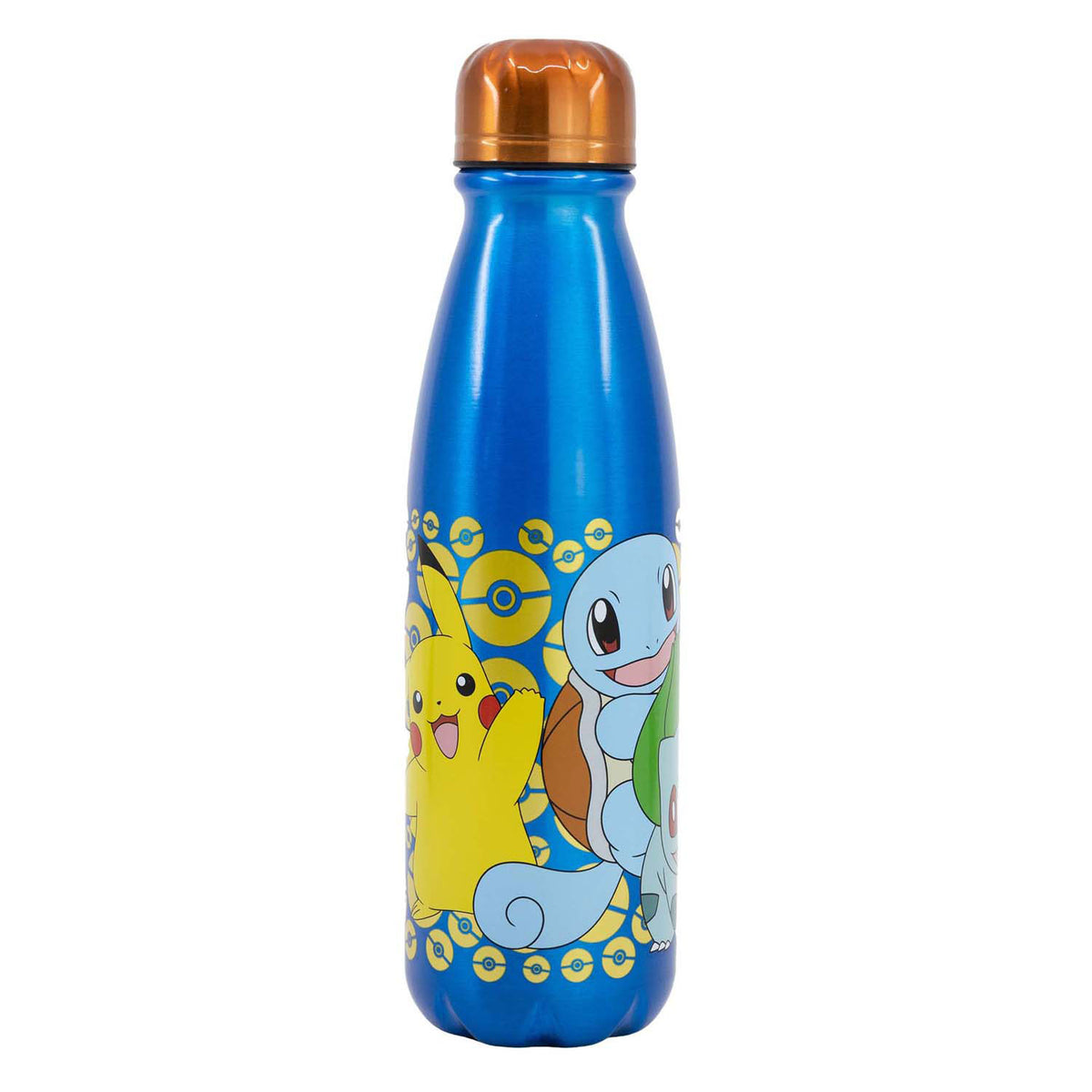 Stor pokémon aluminium drinkbeker - drinkfles 600 ml - 23.5 cm hoog