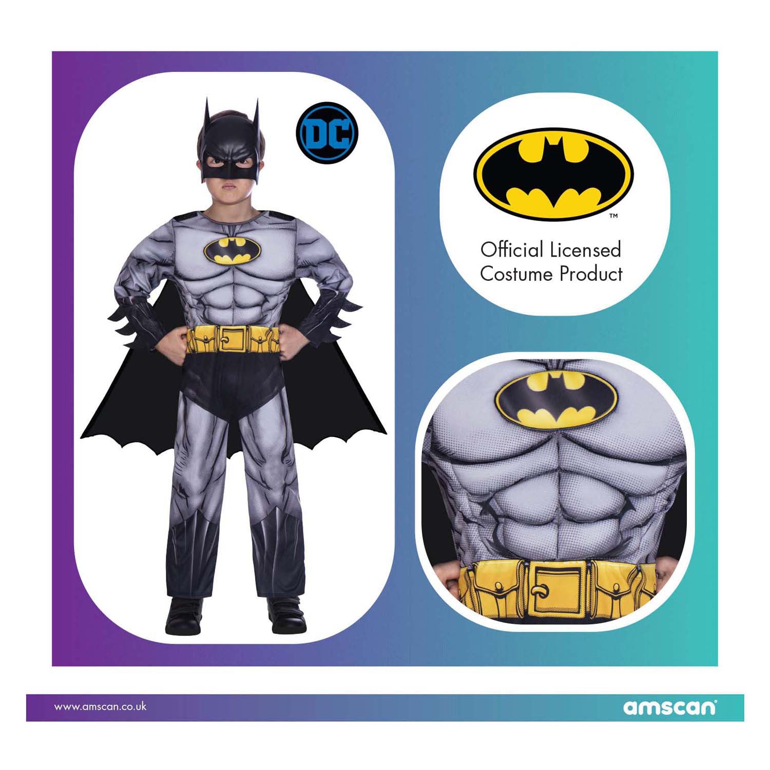Kinderkostuum batman - 3-4 jaar