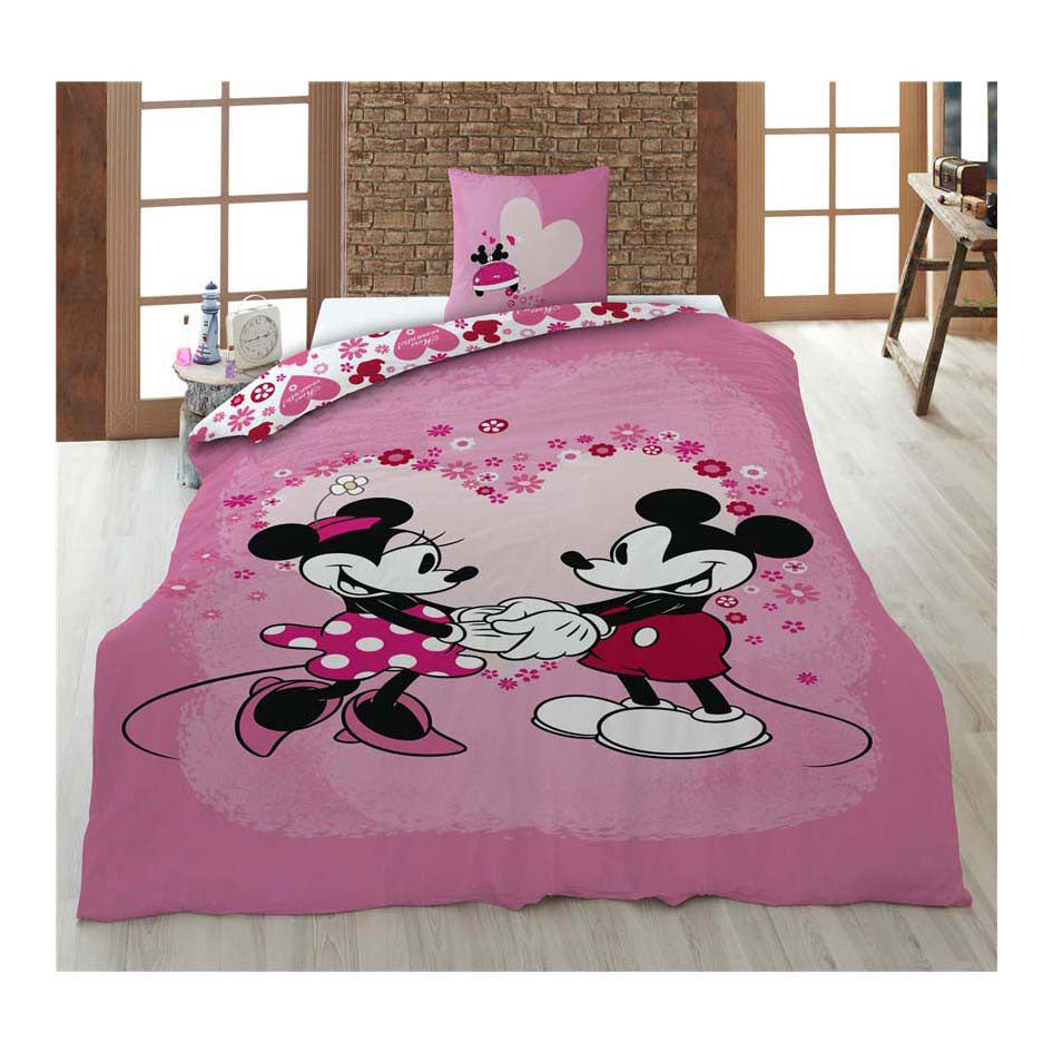 Mickey minnie dekbedovertrek - 140x200 cm
