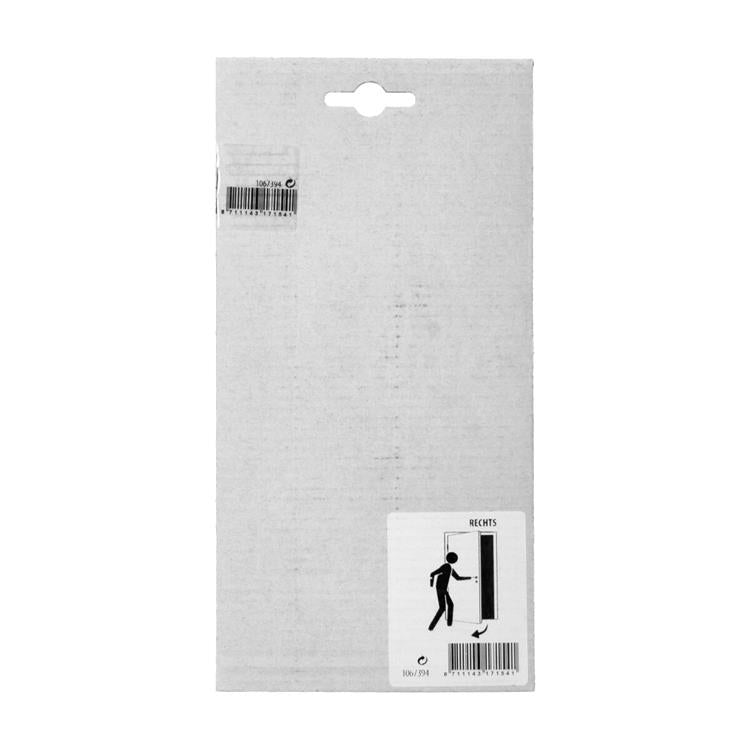 Yale 1067394 - 3 paumellen inox mat zwart afger.hoek rechts 80x80mm | 4 stuks