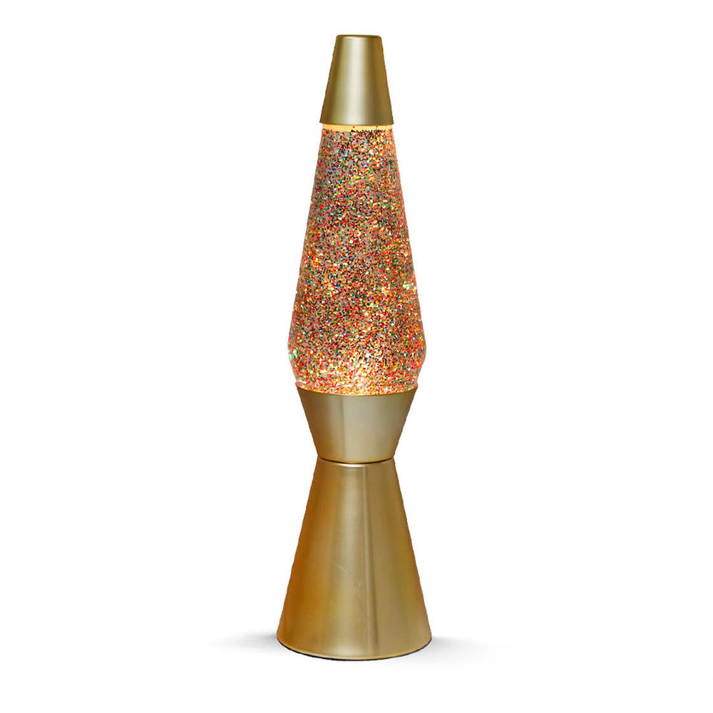 Lavalamp Goud Glitter, 40cm