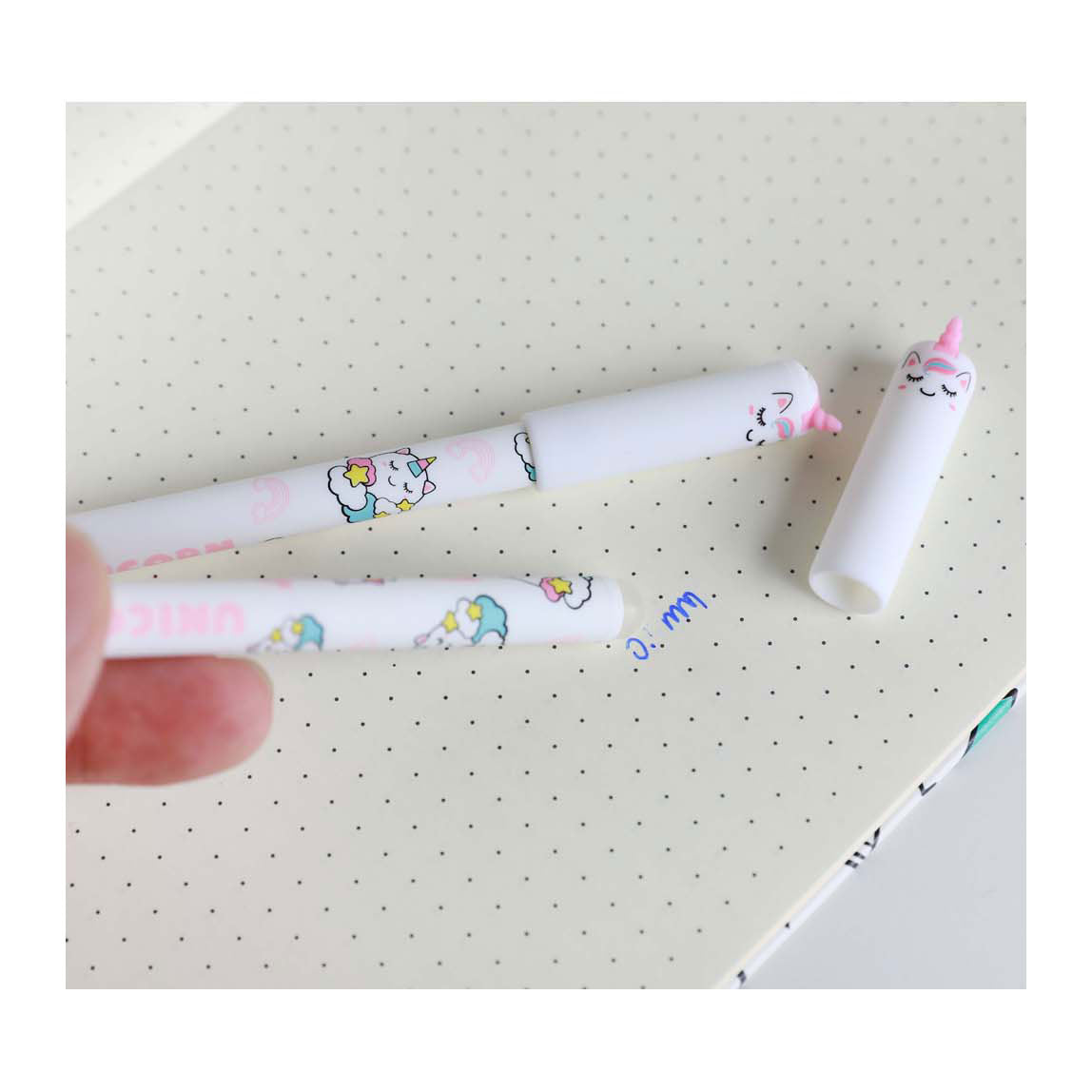 Ittotal uitwisbare balpen met dop eenhoorn