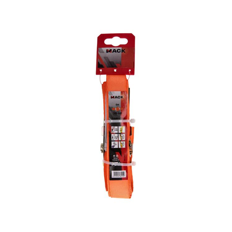 Mack 1023387 - spangordel polyester, ratelspanner 25mm-6m max500kg | 3 stuks