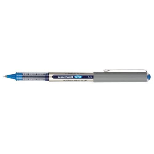 Rollerball mitsubishi uni-ball gel ub eye 157 medium 0,4mm blauw antislip dop