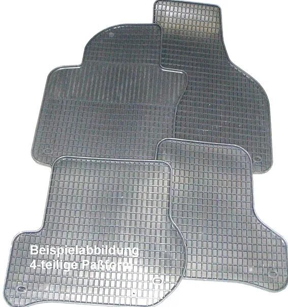 Schönek fußmatte set of rubber foot mats 4 sko fabia 3 07-,rooster