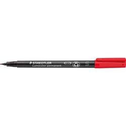 Pen staedtler lumocolor 313 fiber 0,4mm rood watervast