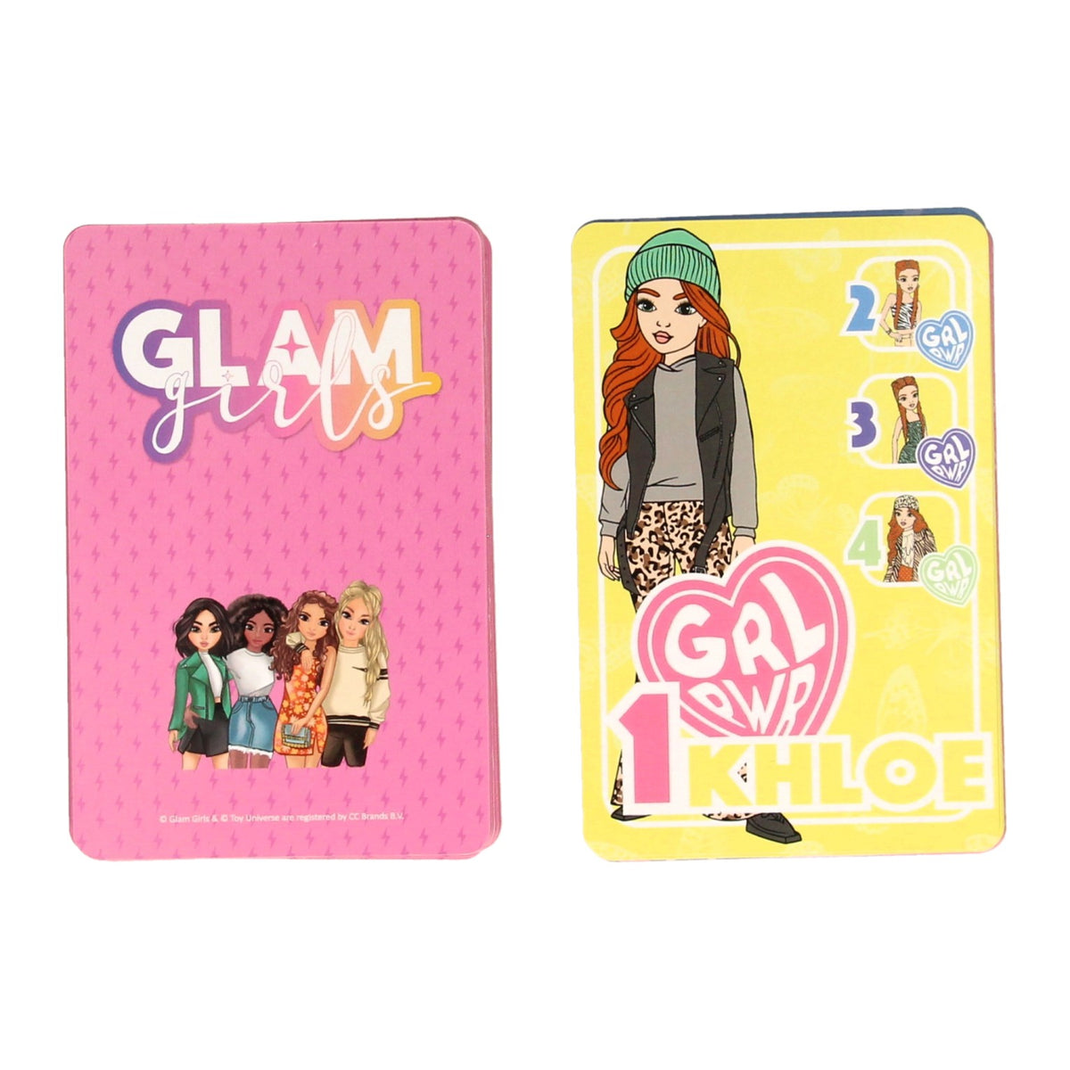 Glam girls meiden kwartet meiden kwartet kaartspel glamoureus en trendy voor kinderen.