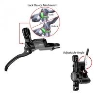 Jeu de freins à disque hydrauliques Tektro HD-T530 Auriga Tune avec fonction de frein à main - droit avec lignes - noir